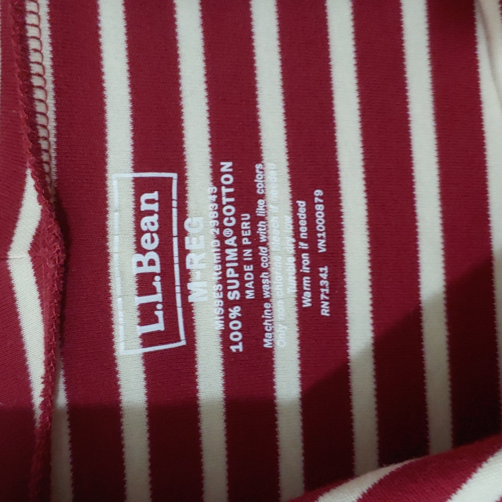 L.L. Bean Women's Size Medium 100% Supine Cotton Cowlneck Top - Picture 3 of 5